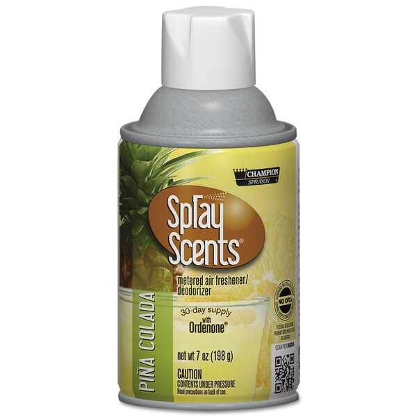 Chase Products SPRAYScents Metered Air Freshener Refill, Pina Colada, 7 oz Aerosol Spray, PK12 CHA 5180 - main